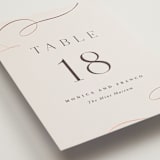 "And Centered" - Table Numbers in Cream by Hooray Creative - Detail