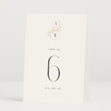 "Vining" - Table Numbers in Chantilly by Jessica Williams - Folded