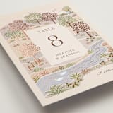 "Countryside" - Table Numbers in Rose Quartz by Paper Sun Studio - Detail