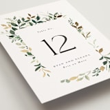 "Garden Serenity" - Table Numbers in Greenery by Itsy Belle Studio - Detail