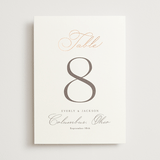 "Eternal" - Table Numbers in Snow by Kaydi Bishop - Front