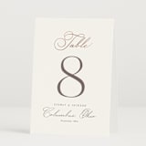 "Eternal" - Table Numbers in Snow by Kaydi Bishop - Folded