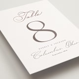 "Eternal" - Table Numbers in Snow by Kaydi Bishop - Detail