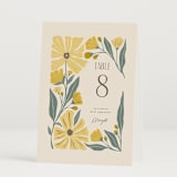 "storybook garden" - Table Numbers in Buttercup by Karidy Walker - Folded