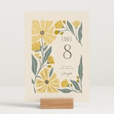 "storybook garden" - Table Numbers in Buttercup by Karidy Walker - Displayed (stand not included)