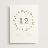 "Canopy" - Table Numbers in Ivy by Everett Paper Goods - Front