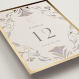 "Deco Nouveau" - Table Numbers in Vanilla by Lori Wemple - Detail