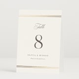 "Classic Elegance" - Table Numbers in Pearl by Nicole Walsh - Folded