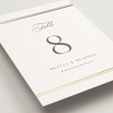 "Classic Elegance" - Table Numbers in Pearl by Nicole Walsh - Detail