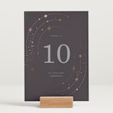 "North" - Table Numbers in Twilight by Baumbirdy - Displayed (stand not included)