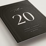 "The Arc" - Table Numbers in Truffle by Vera Lim - Detail