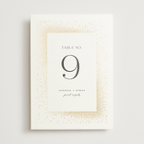 "Flicker" - Table Numbers in Sparkle by Pixel and Hank - Front