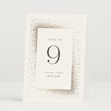 "Flicker" - Table Numbers in Sparkle by Pixel and Hank - Folded