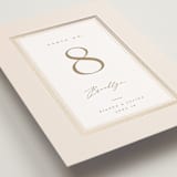 "Soleil" - Table Numbers in Latte by Kristie Kern - Detail
