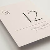 "Modern Corner" - Table Numbers in Linen by Kelly Schmidt - Detail