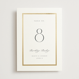 "Chisel" - Table Numbers in Quartz by Kristie Kern - Front