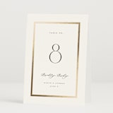 "Chisel" - Table Numbers in Quartz by Kristie Kern - Folded