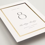 "Chisel" - Table Numbers in Quartz by Kristie Kern - Detail