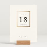 "Defined" - Table Numbers in Snow by mo kelley - Displayed (stand not included)