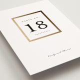 "Defined" - Table Numbers in Snow by mo kelley - Detail