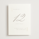 "Ampersand glam" - Table Numbers in Powder by Creo Study - Front