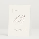 "Ampersand glam" - Table Numbers in Powder by Creo Study - Folded