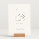 "Ampersand glam" - Table Numbers in Powder by Creo Study - Displayed (stand not included)