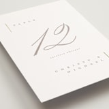 "Ampersand glam" - Table Numbers in Powder by Creo Study - Detail