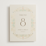 "Ornate Elegance" - Table Numbers in Ivory by Maria Hilas-Louie - Front