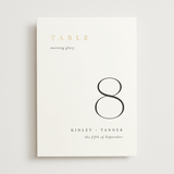 "Wildflower" - Table Numbers in Cotton by Jennifer Postorino - Front