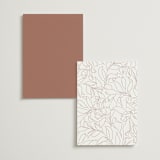 "Deco Band" - Table Numbers in Blush by Kindred Fields - Back of Card Options