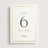 "Timeless Charm" - Table Numbers in Moonstone by Lucrecia Caporale - Front