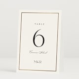 "Timeless Charm" - Table Numbers in Moonstone by Lucrecia Caporale - Folded