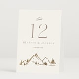 "Colorado" - Table Numbers in Earth by Mansi Verma - Folded