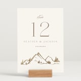 "Colorado" - Table Numbers in Earth by Mansi Verma - Displayed (stand not included)