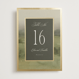 "Hillside" - Table Numbers in Graphite by Everett Paper Goods - Front