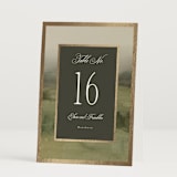 "Hillside" - Table Numbers in Graphite by Everett Paper Goods - Folded