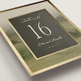 "Hillside" - Table Numbers in Graphite by Everett Paper Goods - Detail