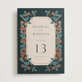 "Wedding birds" - Table Numbers in Onyx by Ana de Sousa - Front