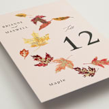 "Autumn Leafs" - Table Numbers in Autumn by Itsy Belle Studio - Detail