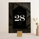 "hand drawn frame" - Table Numbers in Onyx by Phrosné Barwood - Front