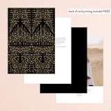 "hand drawn frame" - Table Numbers in Onyx by Phrosné Barwood - Back of Card Options