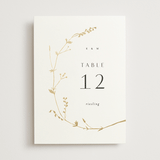 "Vine Wrap" - Table Numbers in Cotton by Amy Kross - Front