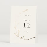 "Vine Wrap" - Table Numbers in Cotton by Amy Kross - Folded