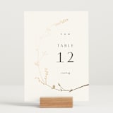 "Vine Wrap" - Table Numbers in Cotton by Amy Kross - Displayed (stand not included)