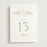 "Posy" - Table Numbers in Blush by Everett Paper Goods - Front