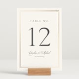 "Lustre" - Table Numbers in Cloud by Nicole Walsh - Displayed (stand not included)