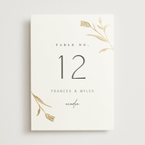 "Perennial" - Table Numbers in Cotton by Amy Kross - Front