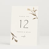 "Perennial" - Table Numbers in Cotton by Amy Kross - Folded