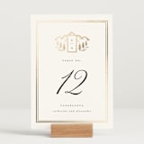 "Summit Serenity" - Table Numbers in Quartz by Ana de Sousa - Displayed (stand not included)